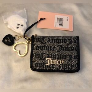 Juicy Couture Spooky Card Holder Wallet with Ghost and “be my boo” Charm
